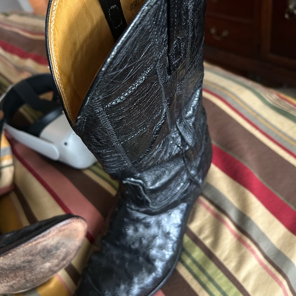 Nocona black ostritch with ostrich tops - Picture 8 of 8